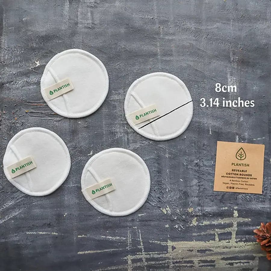 Reusable Cotton Rounds - Cotton + Bamboo Set - Rooted in Magic Beauty and Bathroom