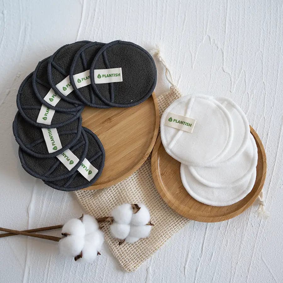 Reusable Cotton Rounds - Cotton + Bamboo Set - Rooted in Magic Beauty and Bathroom