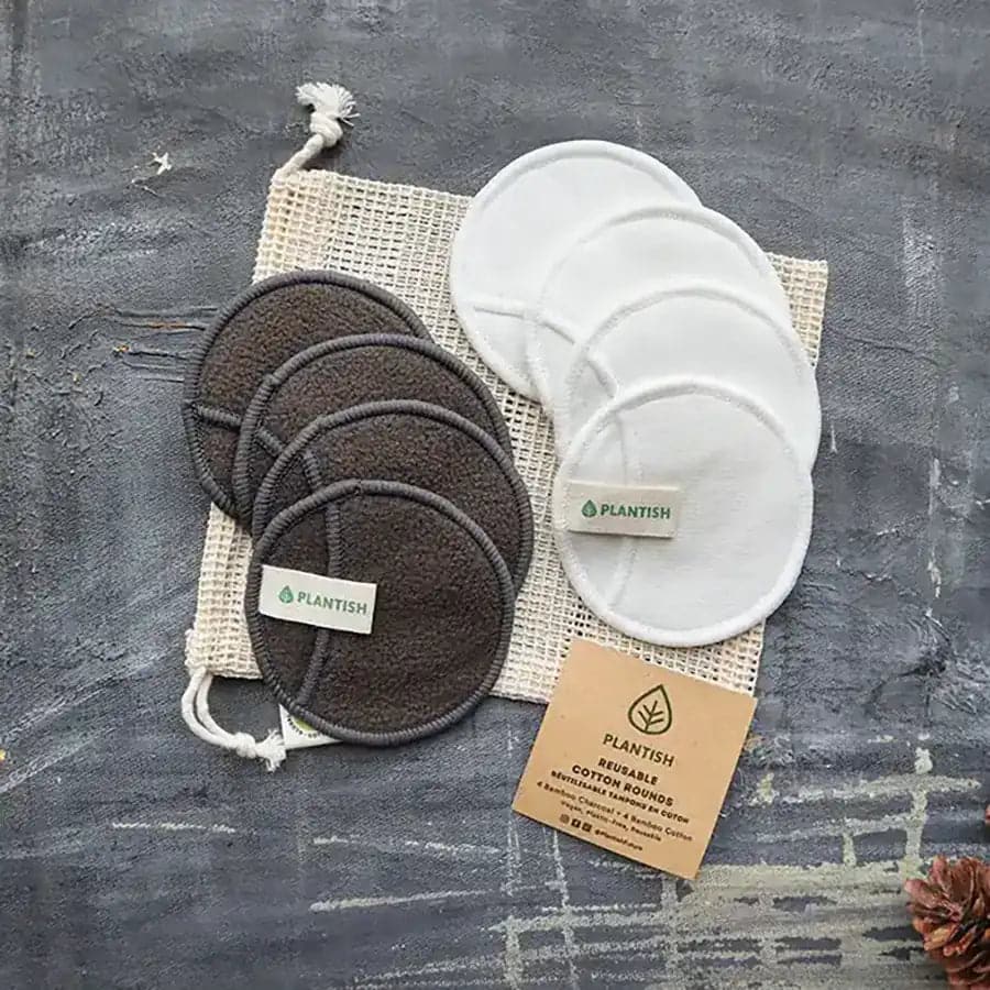 Reusable Cotton Rounds - Cotton + Bamboo Set - Rooted in Magic Beauty and Bathroom