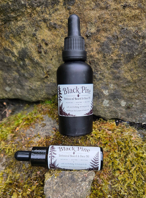 Black Pine Beard & Face Oil 20ml - Rooted in Magic