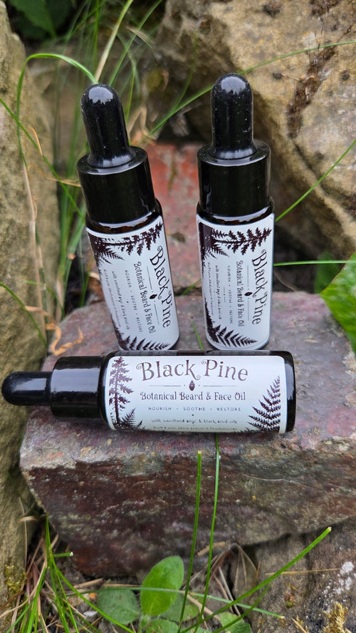 Black Pine Beard & Face Oil 20ml - Rooted in Magic
